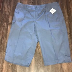 💜RELATIVITY Dusky Blue Capris~22W~NWT~